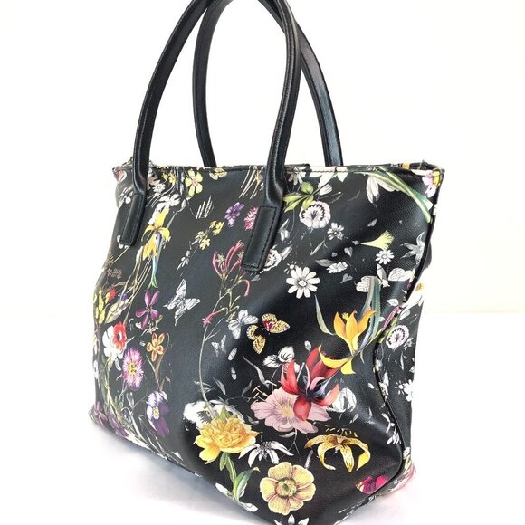 Lancaster Black Floral Shoulder Bag - Picture 3 of 10